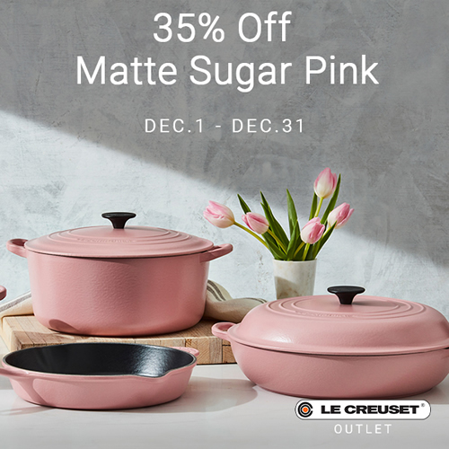 Le Creuset - 35% Off Matte Sugar Pink