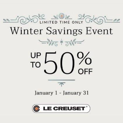 Le Creuset - Winter Savings Event