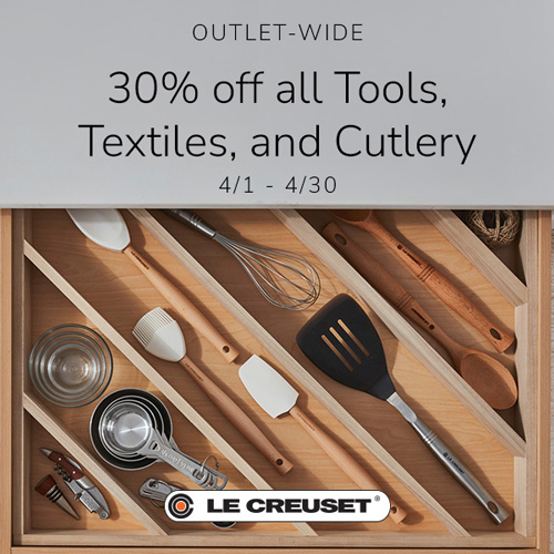 Le Creuset - 30% off Tools, Textiles, and Cutlery