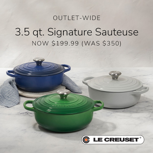 Le Creuset - 3.5 qt. Signature Sauteuse Now $199.99