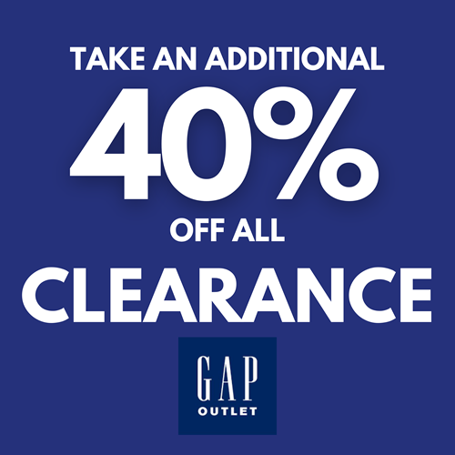 GAP Outlet - 40% Off All Clearance Sale!