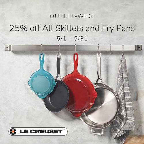 Le Creuset - 25% off All Skillets and Frypans
