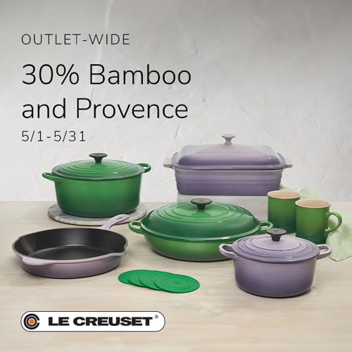 Le Creuset - 30% off Bamboo and Provence