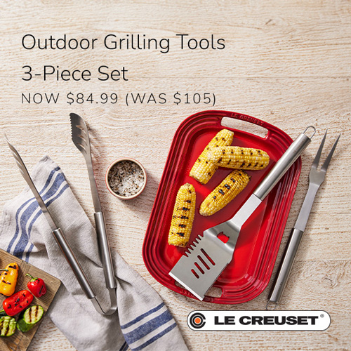Le Creuset - Outdoor Grilling Tools 3-Piece Set Now $84.99 (Was $105)