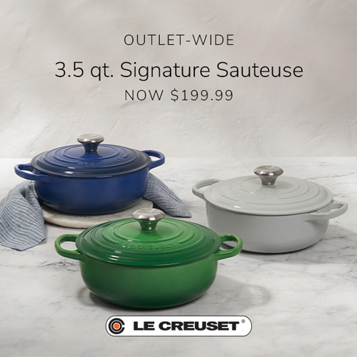Le Creuset - 3.5 qt. Signature Sauteuse Now $199.99 (Was $350)