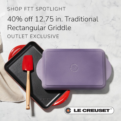 Le Cresuet - 40% off 12.75 in. Traditional Rectangle Griddle