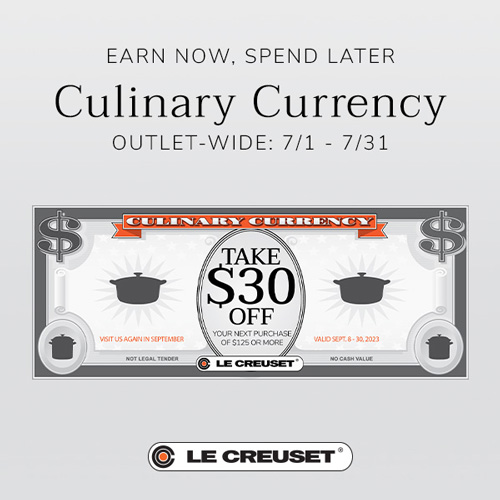 Le Creuset - Earn Now, Spend Later – Culinary Currency