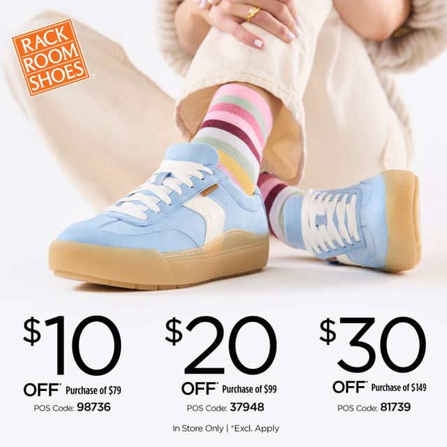 Rack Room Shoes - Campaign 18 - Up to 30 OFF_ your purchase - EN - 1080x1080